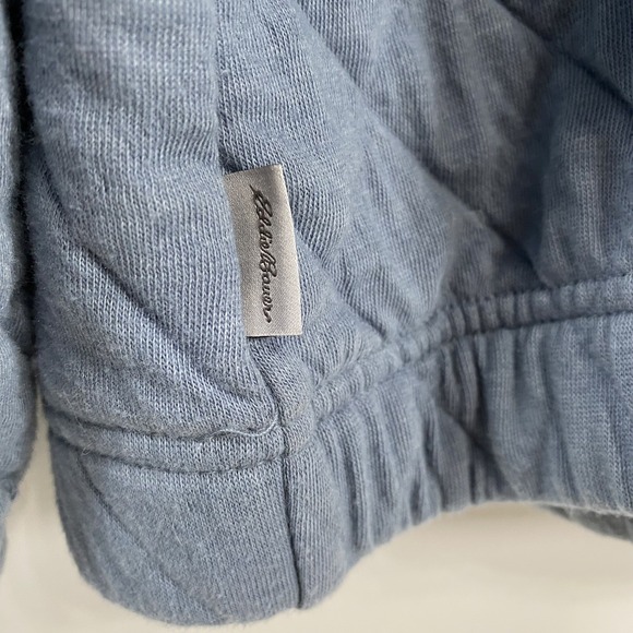 Eddie Bauer Womens Quilted Cotton Blend Full Zip Jacket XL Blue Outdoor Grandma - Picture 6 of 12